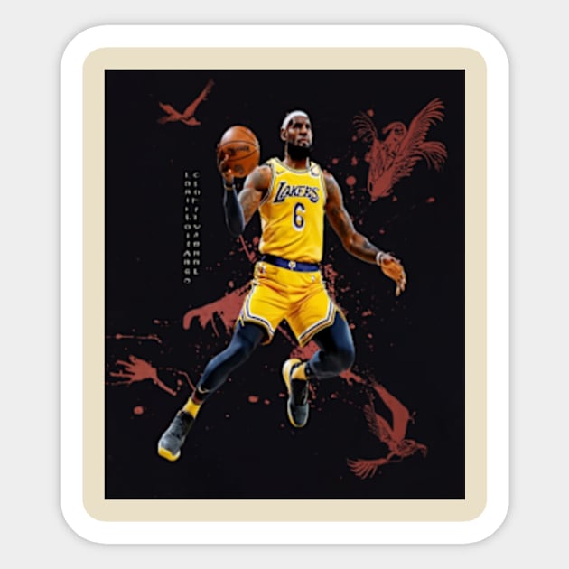 LeBron James Sticker by TshirtMA